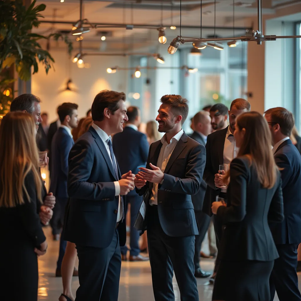 Evento de networking y celebración de logros de la empresa de consultoría