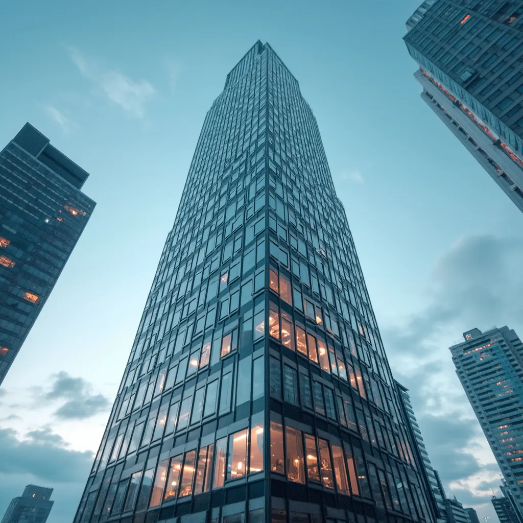 Edificio corporativo de una institución financiera